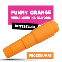 Vicces Orange mini vibrátor
