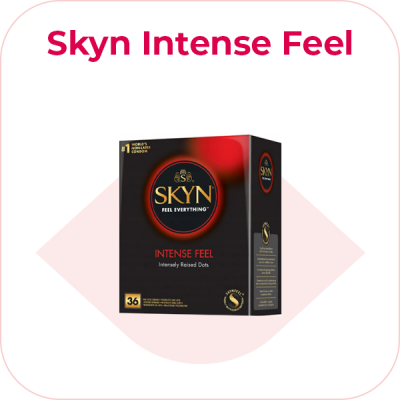 SKYN Intense Feel – bezlatexové kondomy s vroubky (36 ks)