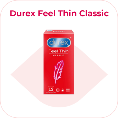 Durex Feel Thin Classic - tenké kondómy (12 ks)