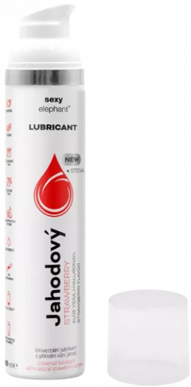 Jahodový lubrikační gel Sexy Elephant (100 ml)