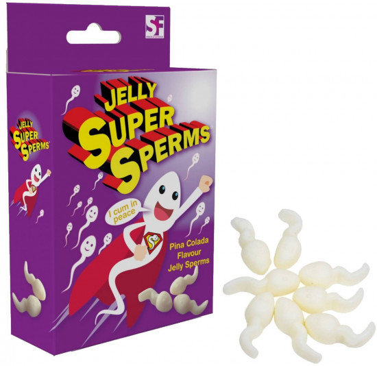 Cukríky v tvare spermie Jelly Sperms