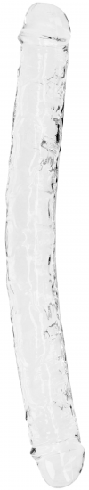 Oboustranné dildo Crystal Clear (34 cm)