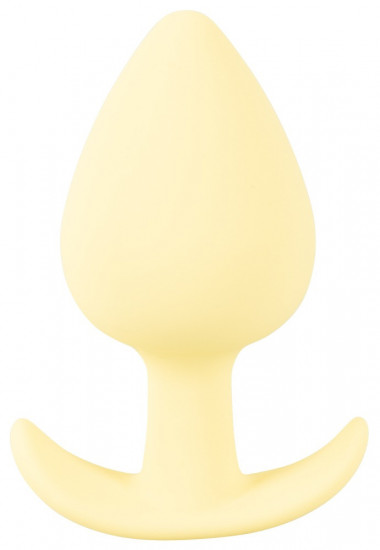 Silikónový análny kolík Cuties Yellow Pastel (8,4 cm)