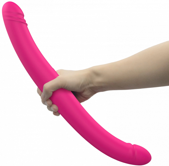 E-shop Vibračné obojstranné dildo Orgasmic Double Do (45 cm) + darček Lubrikačný gél Natural 15 ml