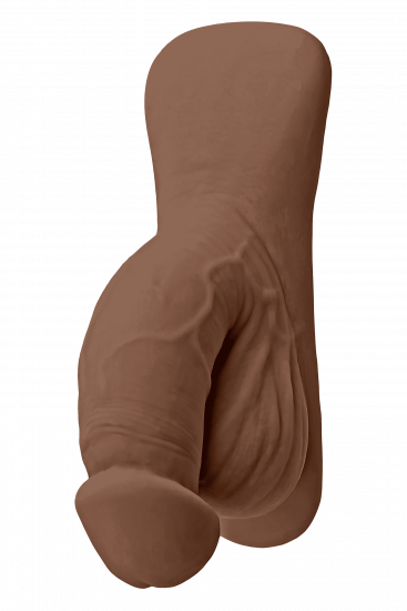 TPE packer Gender X Squishy Flesh (12 cm), tmavá telová