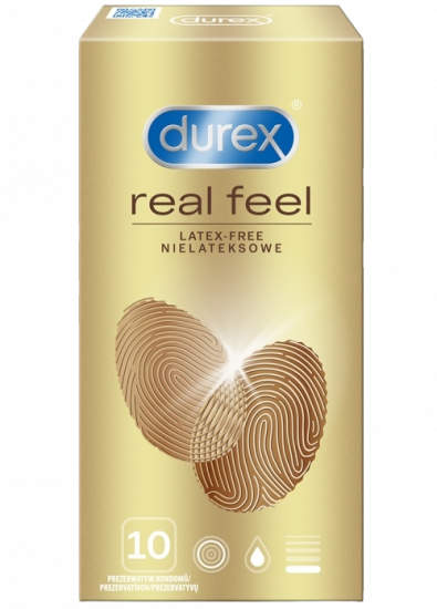 Durex Real Feel – bezlatexové kondomy (10 ks)