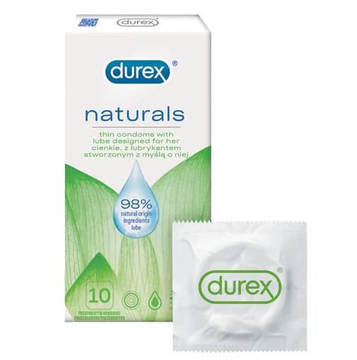 E-shop Durex Naturals – tenké kondómy (10 ks)