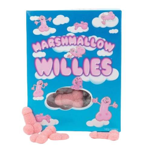 Pénisz formájú cukorkák Marshmallow Willies (140 g)