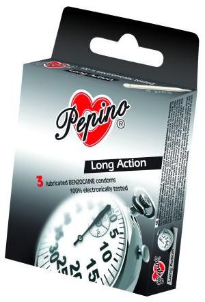 Pepino Long Action – csillapító óvszerek (3 db)