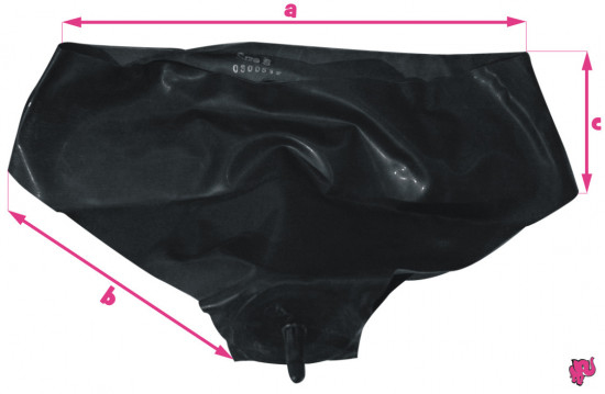 Latexové kalhotky - rozměry