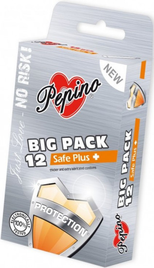 Pepino Safe Plus – megerősített óvszerek (12 db)
