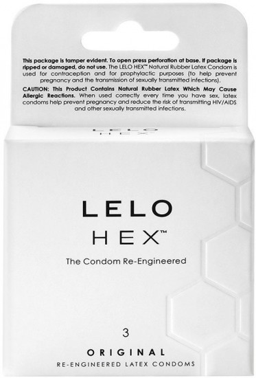 LELO Hex Original – klasszikus óvszerek (3 db)