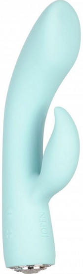 Vibrátor s výbežkom na klitoris Turquoise Diamond