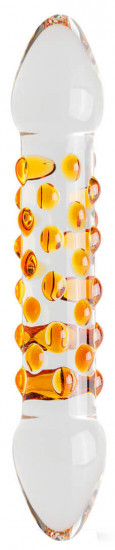 Skleněné Dildo Orange (17 cm)