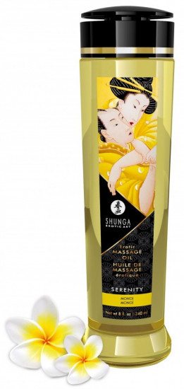 Shunga Serenity masážny olej Monoi (240 ml)