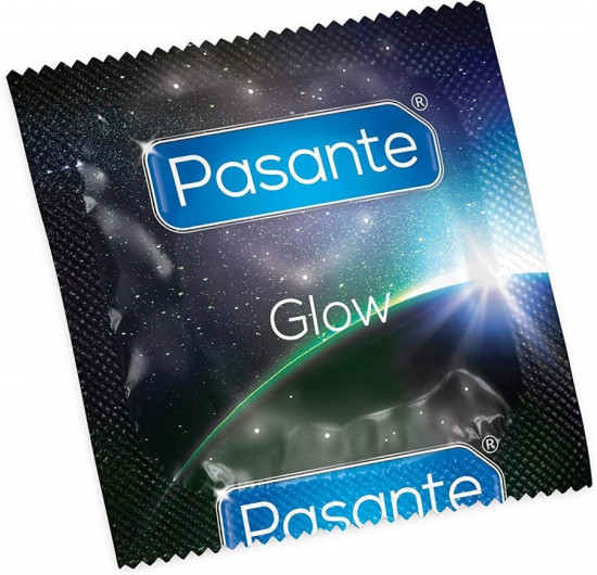 Pasante Glow - világító óvszer (1 db)