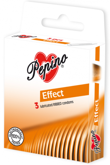 Pepino Effect – óvszerek csíkokkal (3 db)