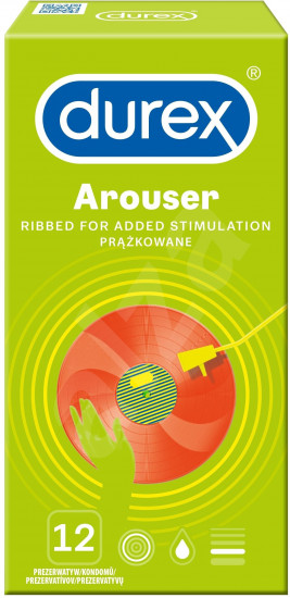 Durex Arouser – bordázott óvszerek (12 db)