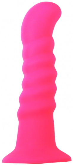 Silikónové dildo s prísavkou Hot Pink (18 cm)