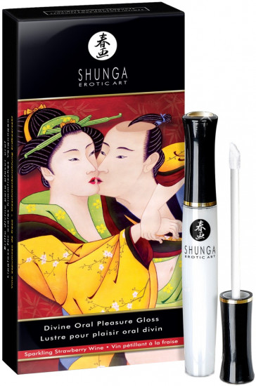 Shunga stimuláló epres szájfény – Sparkling Wine (10 ml)