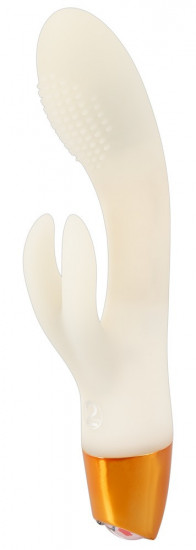 Svítící silikonový vibrátor s výběžkem na klitoris Lumisphere Bunny (19,5 cm)
