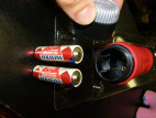 Vibrátor Joystick 18 cm silikon - červený