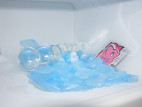 Icicles No 2 üveg vibrátor a hűtőben