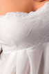 Košieľka Nicolette - detail bieleho vzoru na prsiach