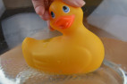 Vibračná kačička Duckie - vo vode