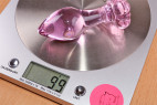 Anální kolík Flower Glass Plug na váze