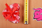Mydlové konfety Little Hearts - meriame veľkosť