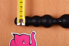 Dvojité dildo Ass Jacker (18 cm) - priemer najmenšej guličky