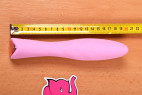 Silikonový vibrátor Pink Lover, celková délka