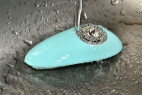 Masážní vibrátor Turquoise Diamond – umývání