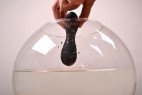 Vibračný análny kolík Pulsing Pleasure - ponorenie kolíka do nádoby s vodou