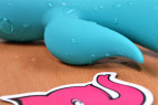 Silikónový vibrátor Tiffany Dream - detail výbežku na klitoris