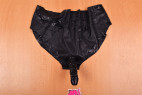 LateX nohavičky s dildom Glossy - fotenie v predajni Ružový Slon Havířov