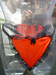 Prádlo ženy nohavičky červené srdce SL