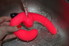 Fun Factory Sharevibe připínací penis, omývání pod vodou