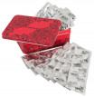 Secura Transparent Red Box - Klasické kondómy v boxe (50 ks)