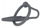 Silikónový Sperma Stopper s krúžkom Black Ring (8 mm)
