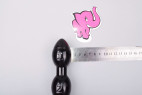 XXL análne guľôčky s prísavkou Xtreme Black (50,2 cm), rozmery