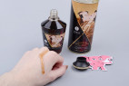 Shunga afrodiziakální hřejivý slíbatelný olej – Love Latte (100 ml)