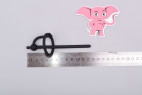 Silikónový spermie stopper s krúžkom a zátkou Pissing Pleasure (6 mm), rozmery