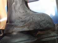 Vibrátor s přísavkou a varlaty 20 cm Černoch