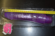 Vibrátor gél lila 24cm