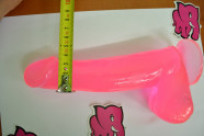 Dildo s přísavkou růžové 21 cm