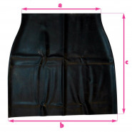 Latexová sukně - rozměry