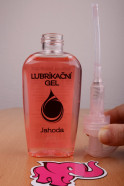 Jahoda lubrikační gel s pumpičkou