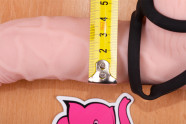 Erekčný krúžok Bondage - na väčšom dildu, priemer 4,2 cm